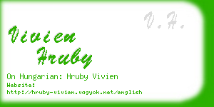vivien hruby business card